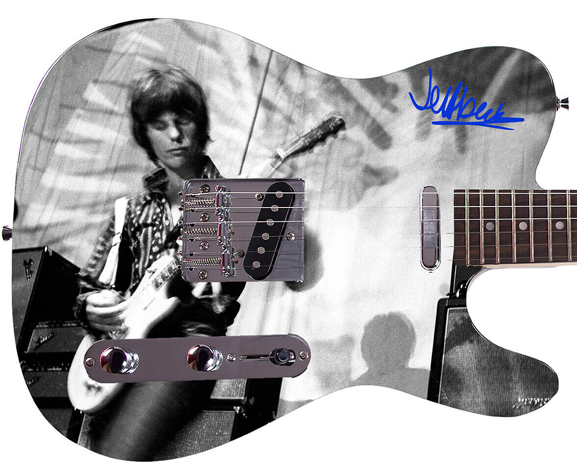Jeff Beck Concert Autographed Photo Guitar