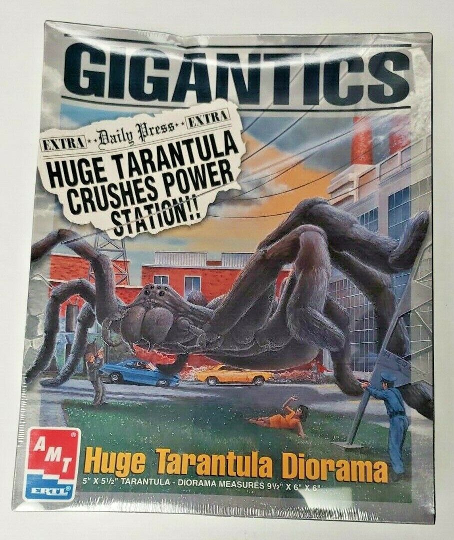 Rare Vintage '96 Gigantics Huge Tarantula Diorama Model Kit Sealed, AMT ERTL NOS