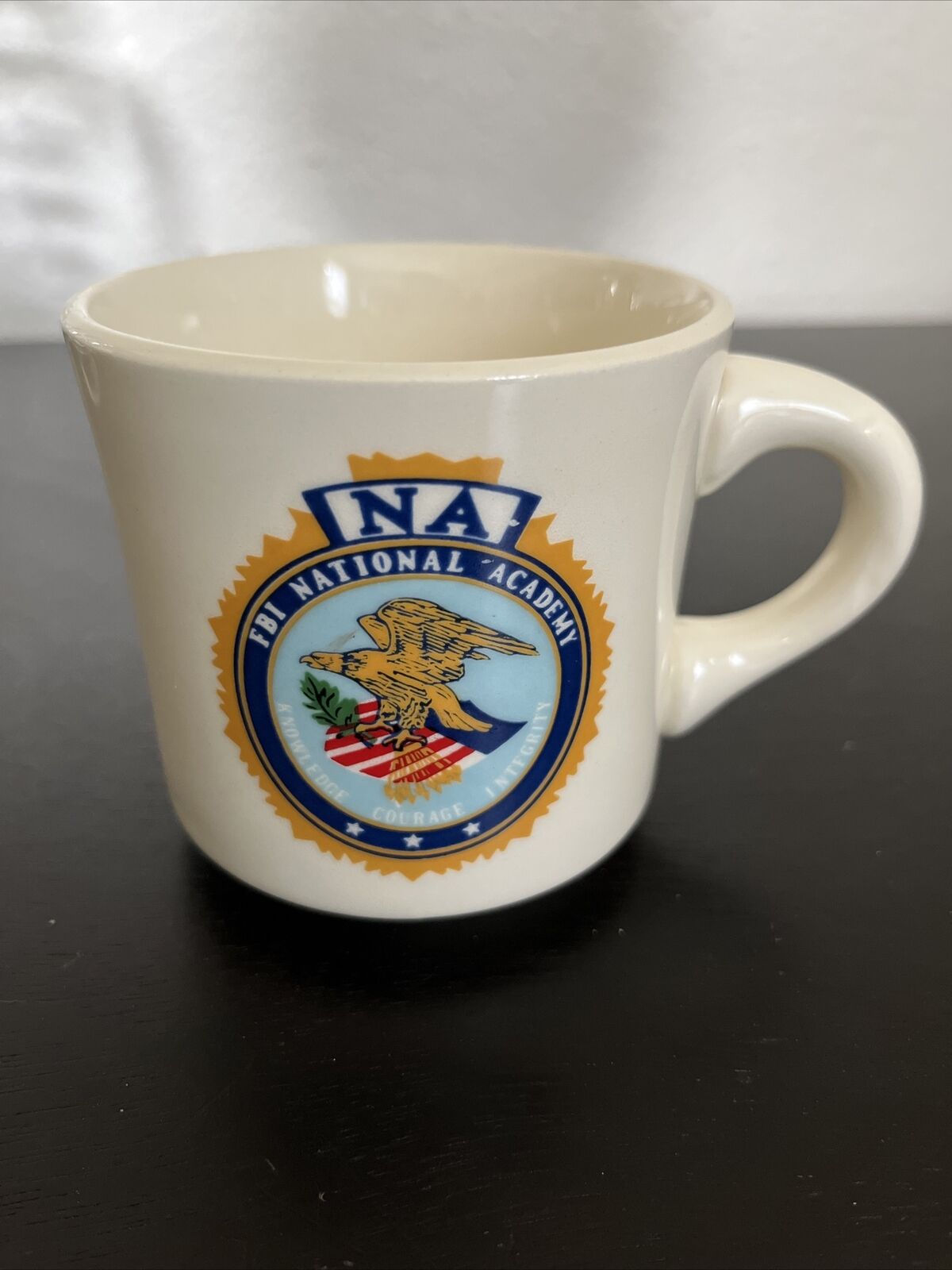 Vintage Fbi Federal Bureau Of Investigation Na National Academy Seal Mug Usa