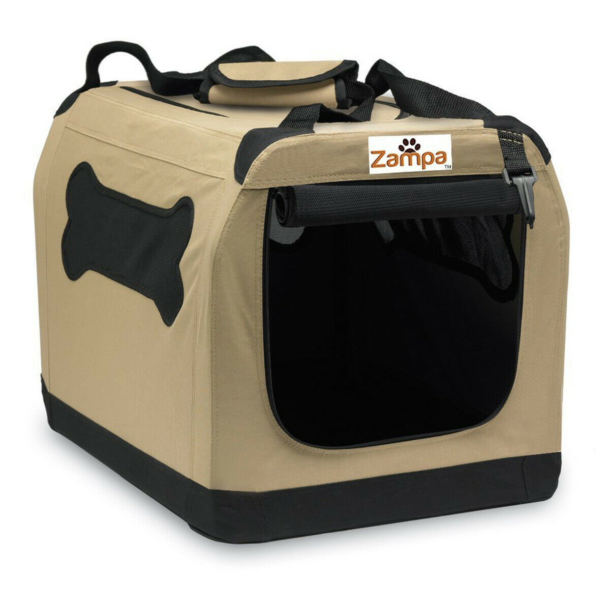 Zampa Pet Portable Crate Great for Travel Home and Outdoor