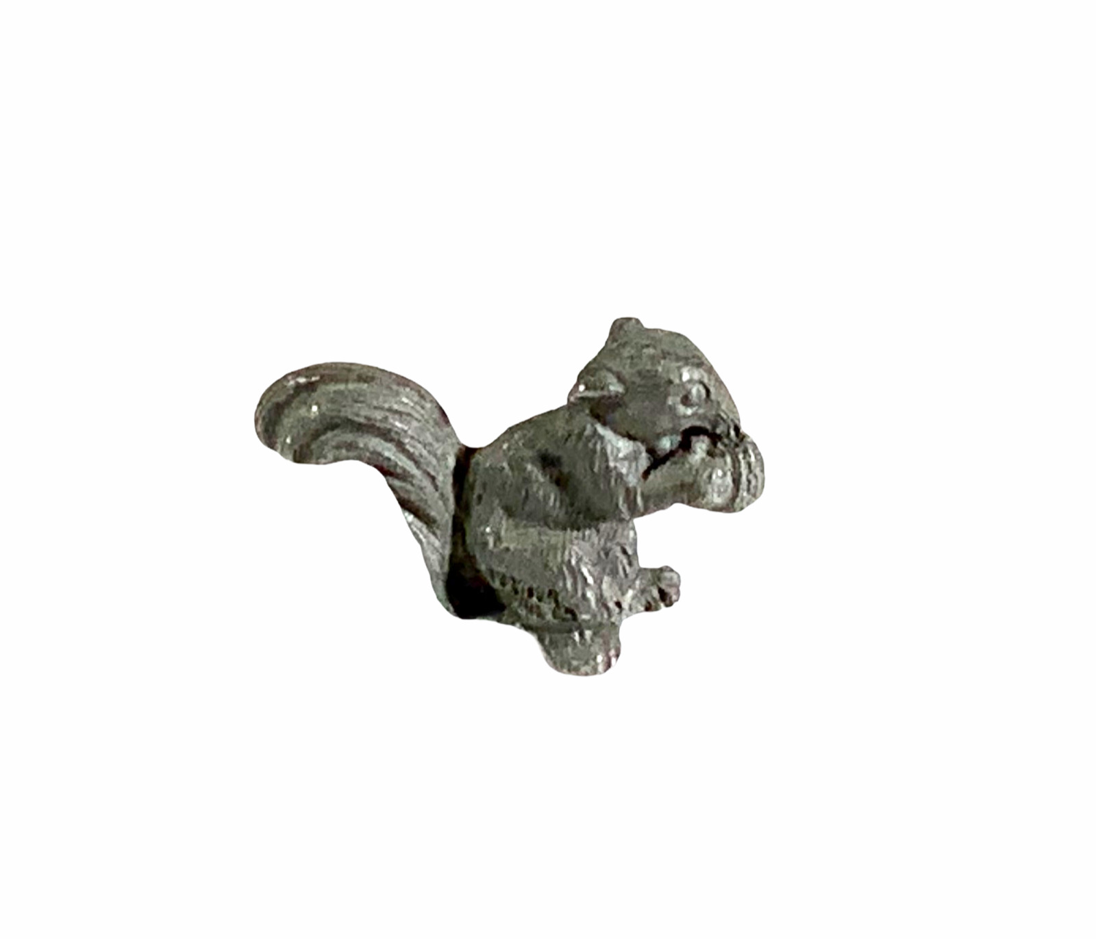 Miniature Pewter Squirrel Figurine