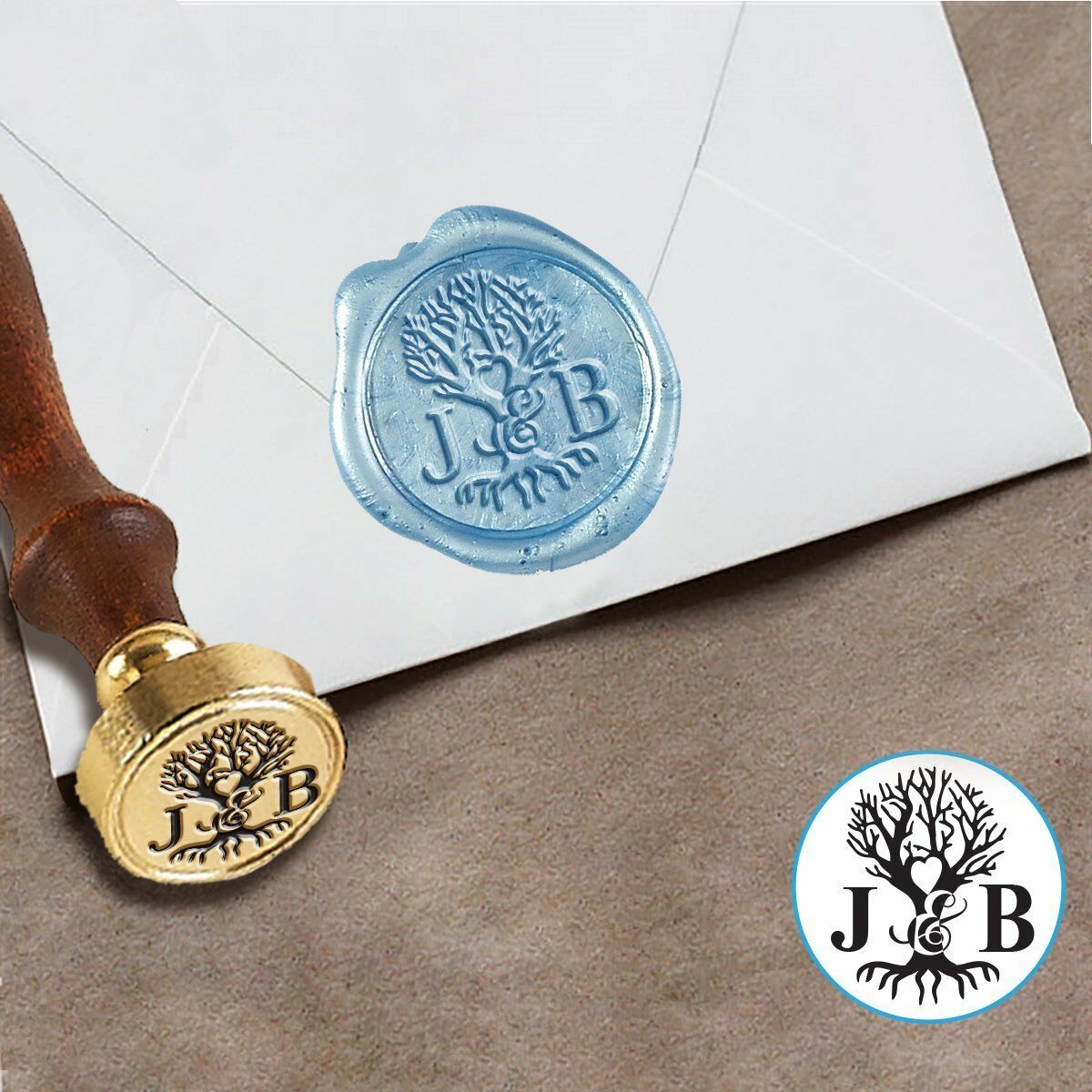 Custom Initials Wax Seal Stamp Wedding Personalized Sealing Logo Birthday Gift