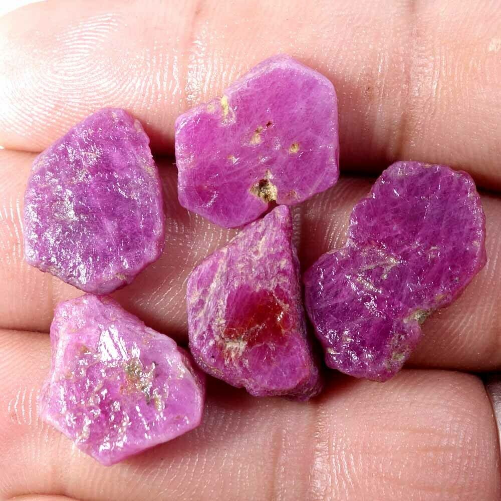 56.60 Ct 100% Natural Red Ruby Facet Rough Wholesale Amazing Mixed Lots Gemstone