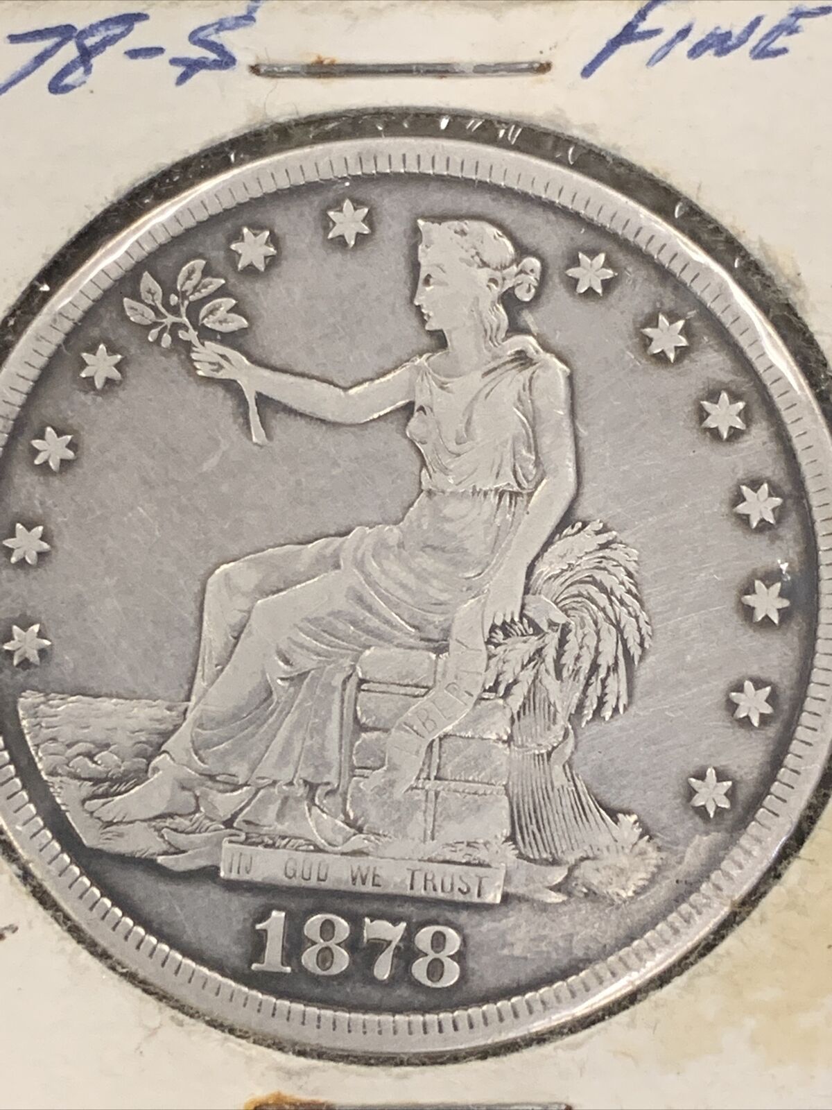 1878-s Trade Dollar Silver $1 ---- Stunning Details Type Us Coin ---- #r284