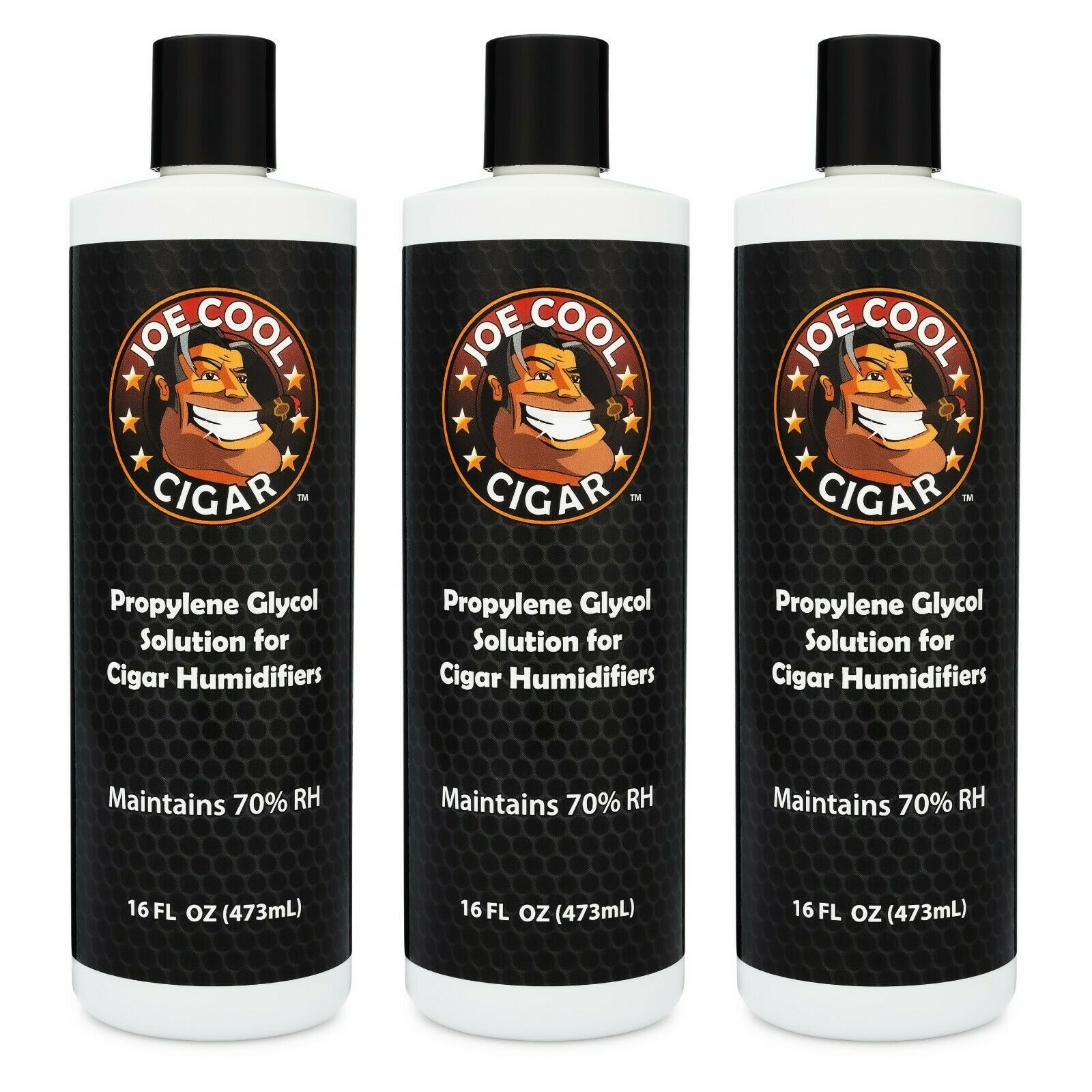 Cigar Humidor Propylene Glycol Solution - 16oz Bottles - 3 Pack - Joe Cool Cigar