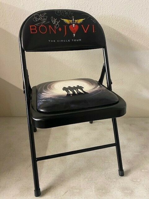 Bon Jovi Full Band Signed Autographed Circle Tour Stadium Seat VIP Chair
