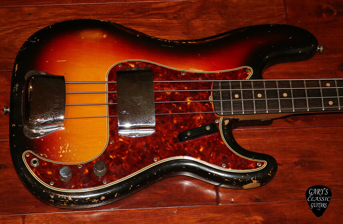 1961 Fender Precision Bass, Slab board