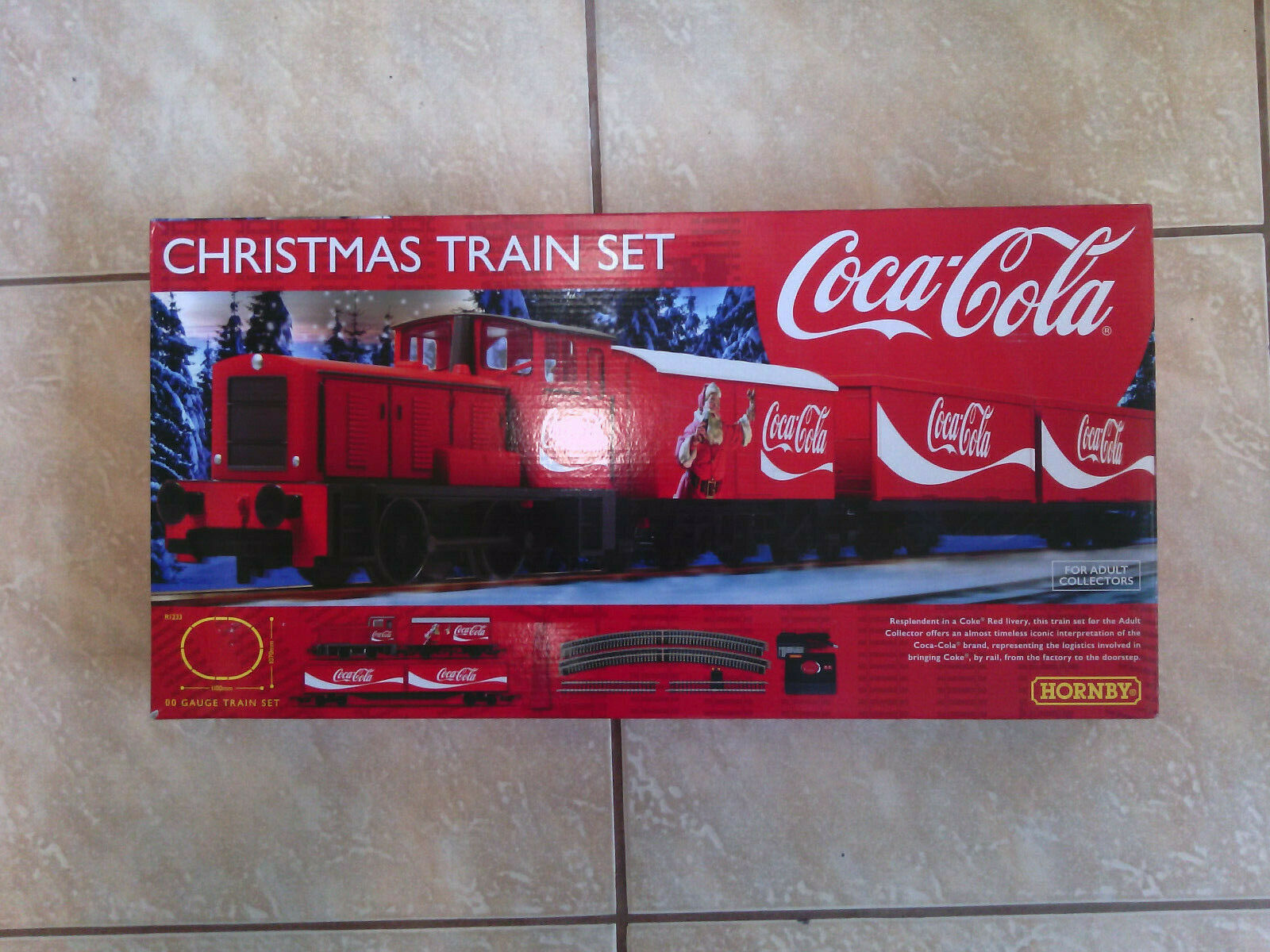 Hornby Railways Coca-cola Santa Christmas Train Set Oo R1233 Us 2019 Brand New