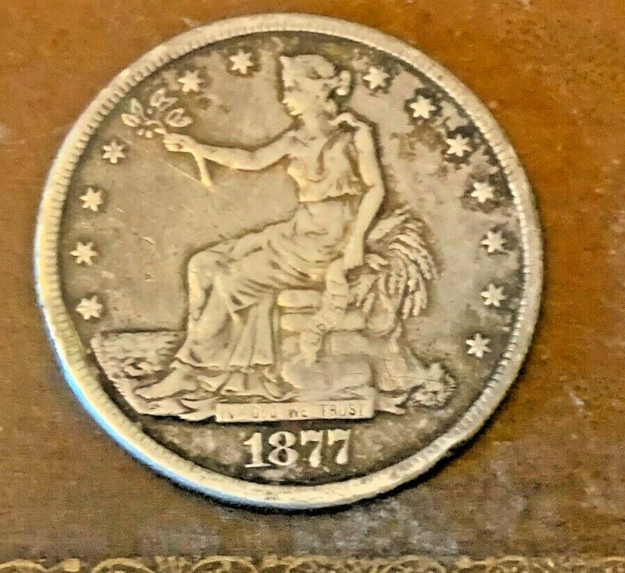 1877 S Trade Dollar - Silver Coin
