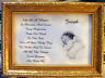 Baby's Personalized  Poem  ( Boy Or Girl ) Unframed