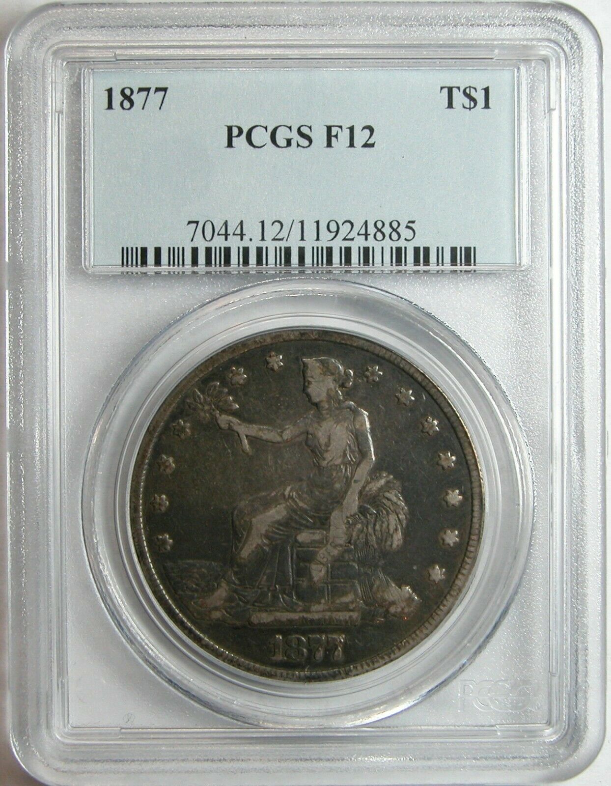 1877 Trade Dollar PCGS F-12