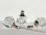 1 Crystal Ball Clear Perfume vial small tiny littlebottle Screw cap New *