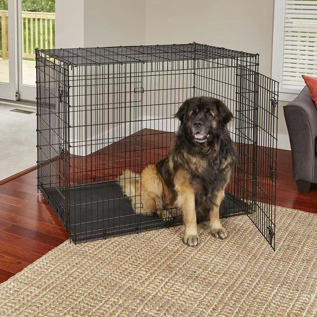 Dog crate, 2-Door Training Retreat Wire Dog Kennel, 24''/30''/36''/42''/48''