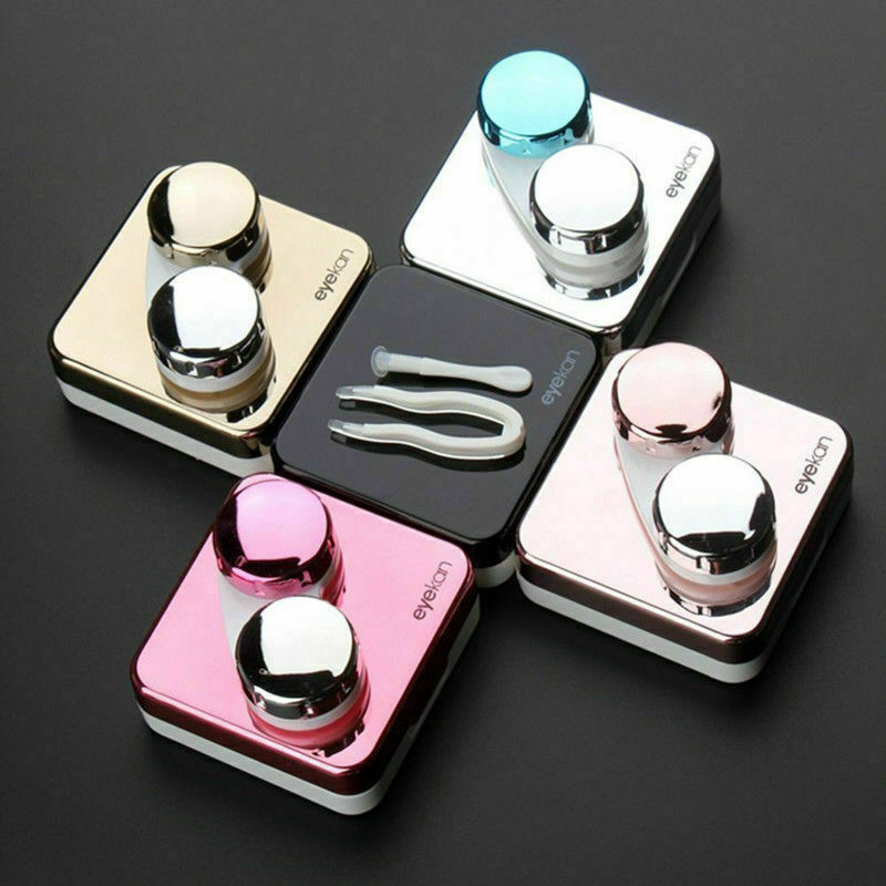 Mini Travel Contact Lens Case Box Container Holder Eye Care Kit With Mirror - US