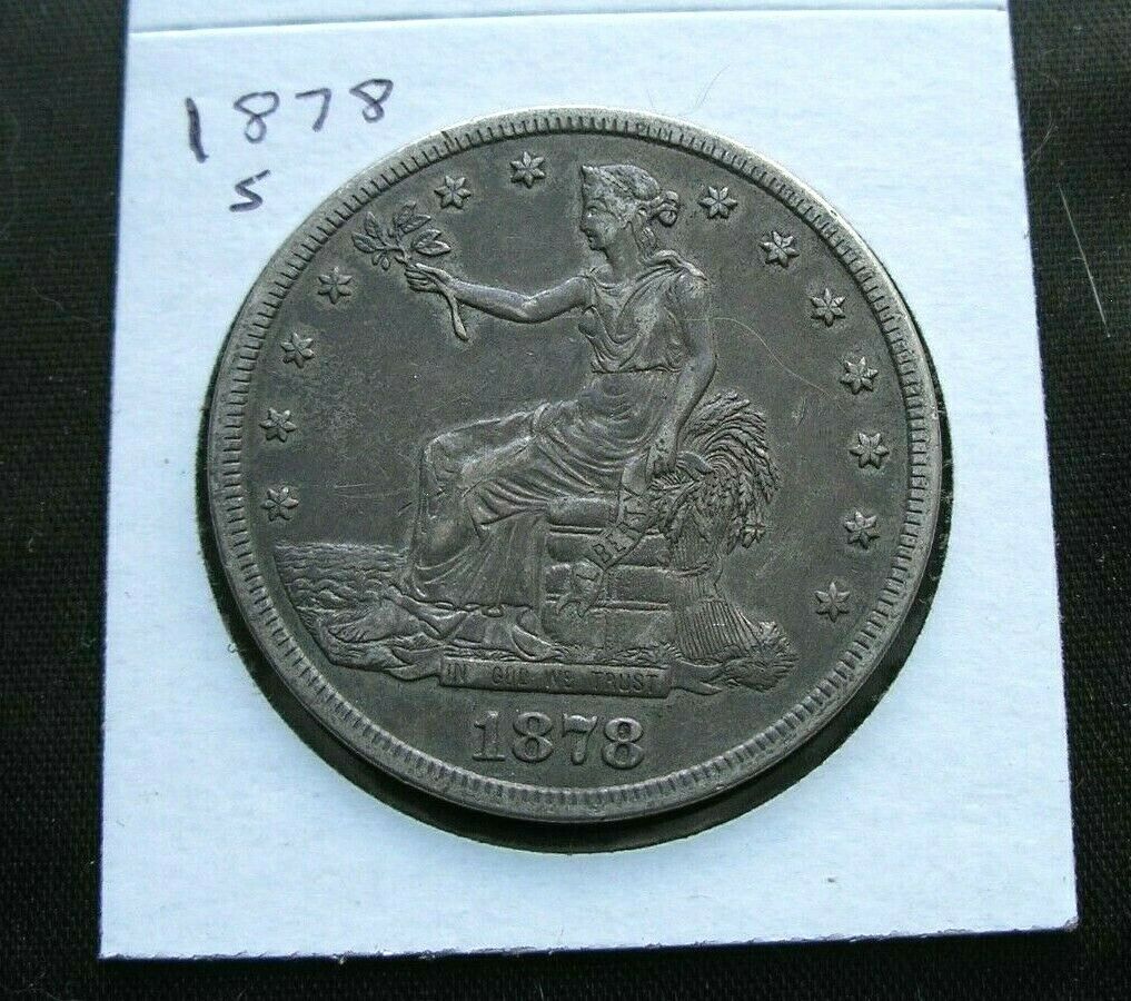 1878-s $1 Trade Silver Dollar Xf