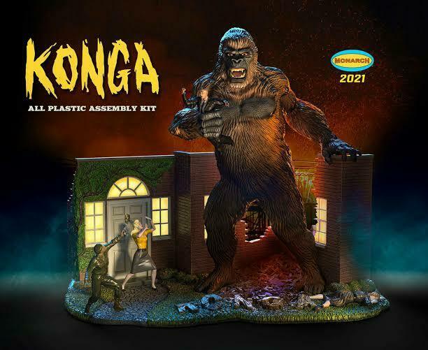 PSL 1/35 Monarch Models MON468 Giant Monkey Monster Konga Plastic Model 2021
