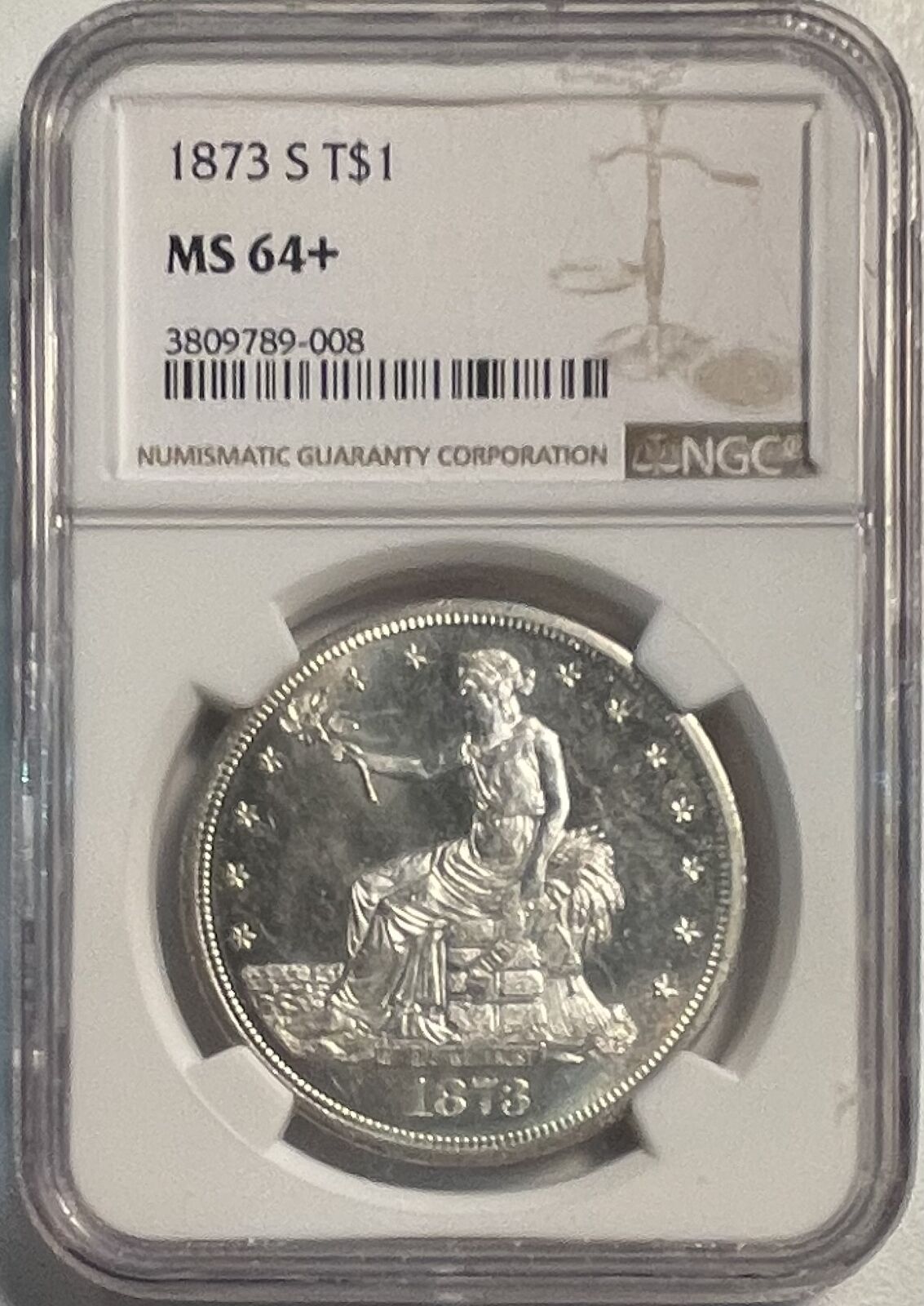 1873-s Trade Dollar Ms64+ Ngc (#pa3809789008)