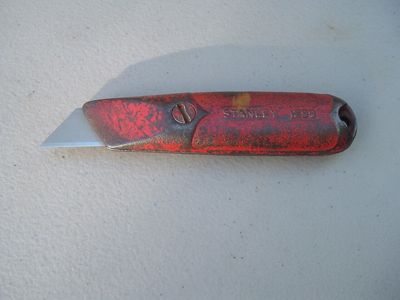 Vintage Stanley No 1299 Utility Knife Cast Iron Fixed Blade