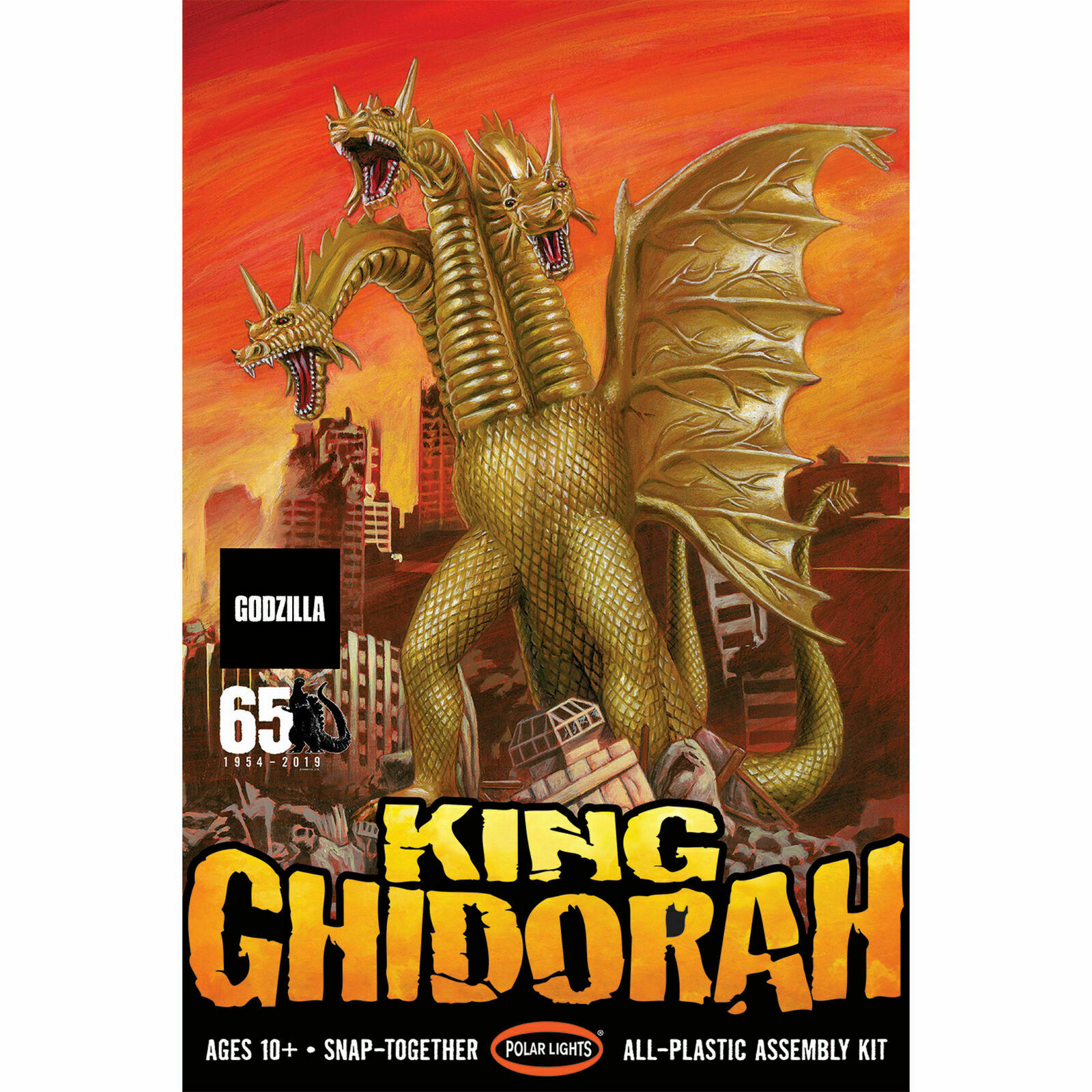 Polar Lights King Ghidorah 1:350 Model Kit famous styrene monsters Godzilla