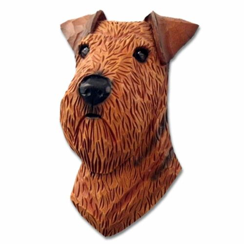 Airedale Head Plaque Figurine