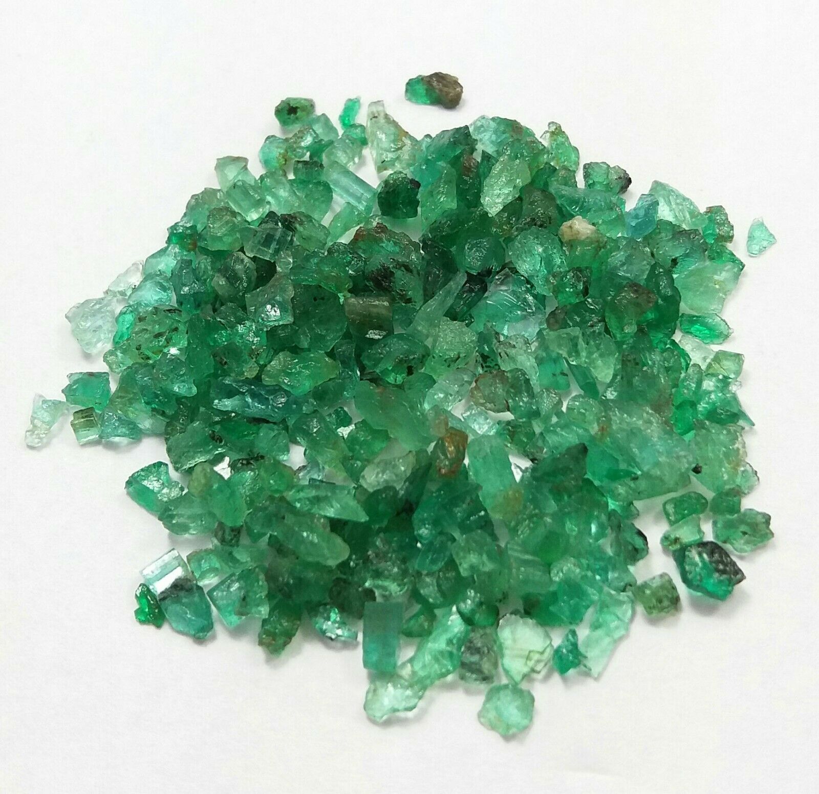 50 Ct Natural Emerald Rough Top Rich Green Zambia Transparent Lot Top Quality