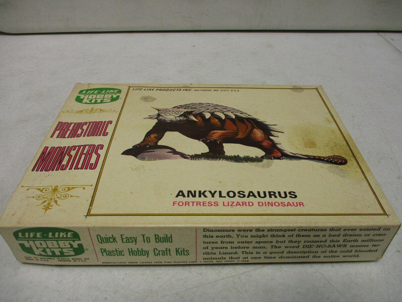 Life Like Hobby Kits Prehistoric Monster Ankylosaurus