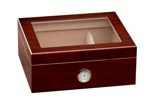 Prestige Import Group Chalet Glasstop Cherry Cigar Humidor (fast Free Shipping)