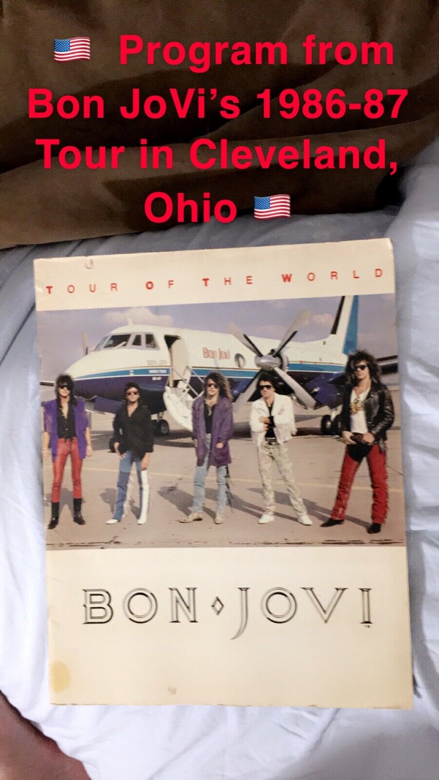 Bon Jovi - Tour of the World Concert Tour Program 1987