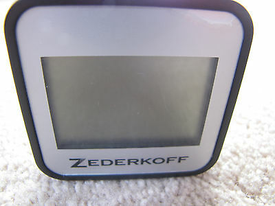 Zederkoff Digital Square Hygrometer/Thermometer For Cigar Humidors - Silver-New