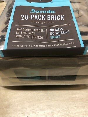 Boveda 72% 2-Way Humidifier Packs for Cigar Humidor - Bulk Bag of 20 - New