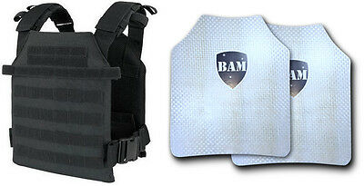Level Iiia+ 3a+ Body Armor Flat | Plate Carrier | Bullet Proof Vest Bam Rebel -b