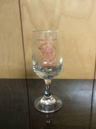 Pulaski Assoc. Nyc Police The Concord Hotel Jan 1980 Polish Pageant Glass Cup