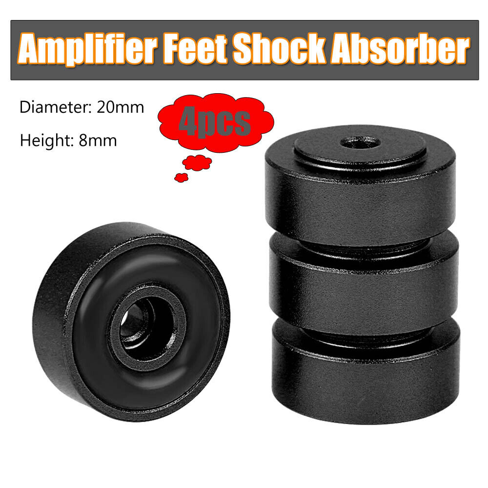 4pcs 20*8mm Aluminum Alloy Amplifier Feet Shock Absorber Amplifier Pads Feet