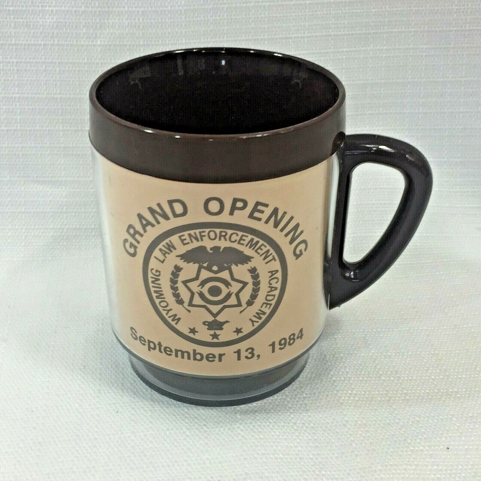 Vintage 1984 Wyoming Police Academy Grand Opening & Convention Coffee Cup
