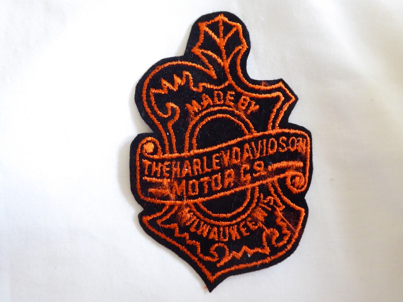 Vintage Harley Davidson Large Oak Leaf Embroidered Patch, New Unused!