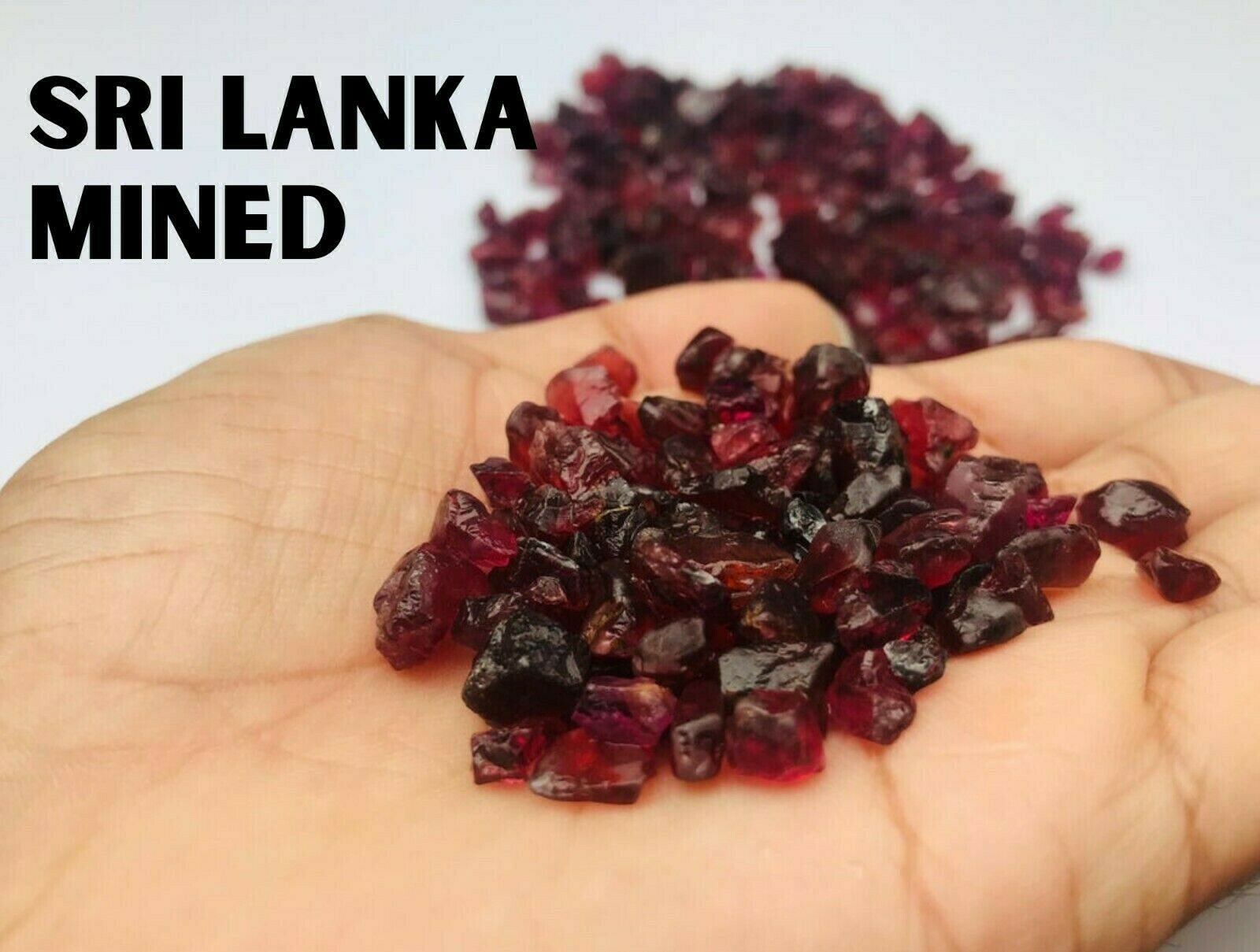 3 Mm Ceylon Natural Red Garnet 10cts Aaa Gemstones Specimens Sri Lanka Mined