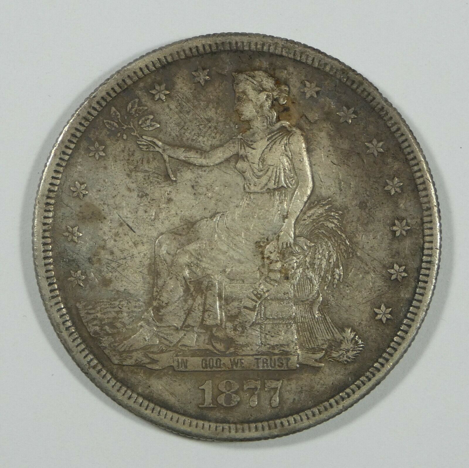1877-S Trade Dollar EXTRA FINE Silver Dollar