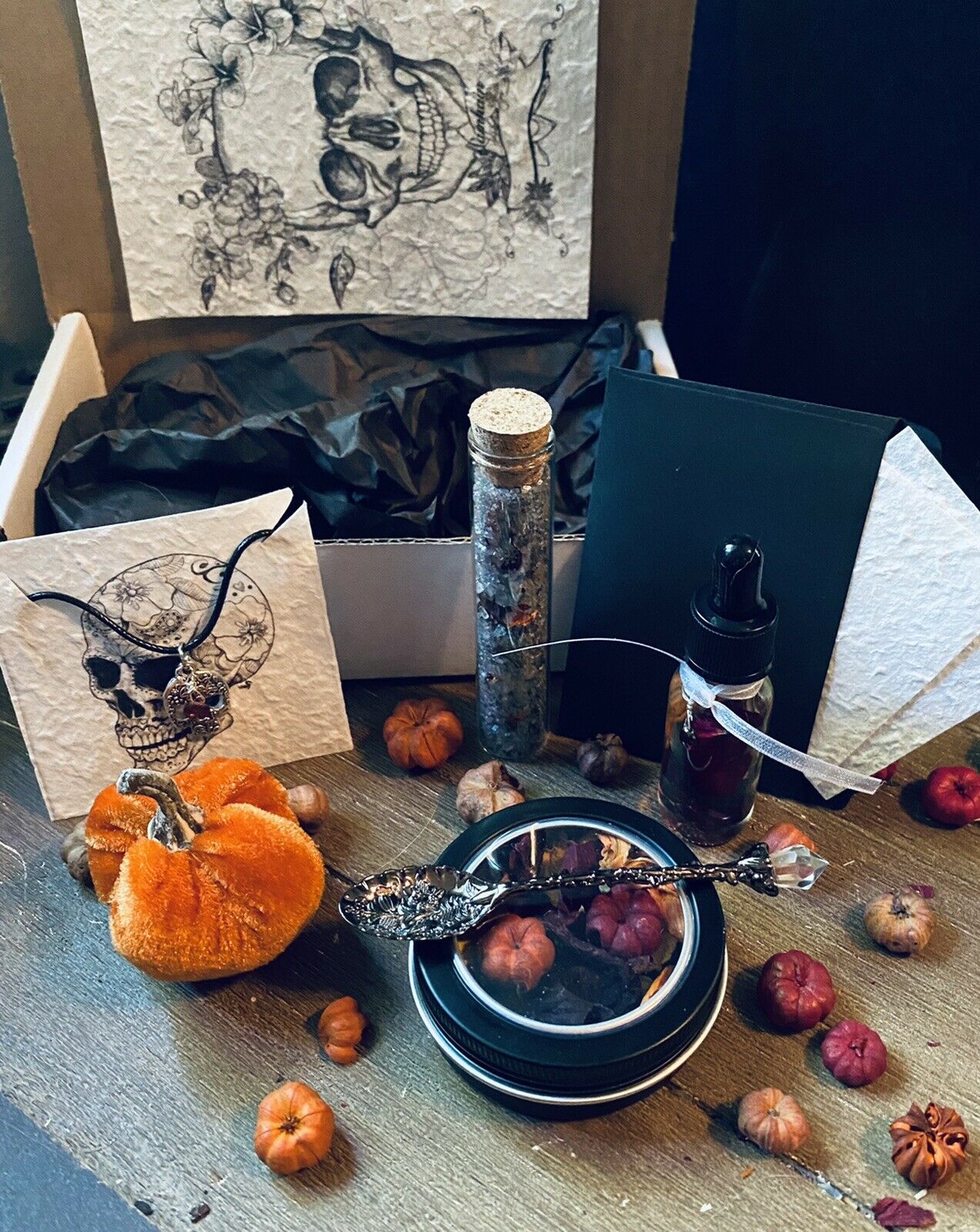 Samhain Ritual Box Pagan Ritual Altar Garnet Wiccan Witchcraft
