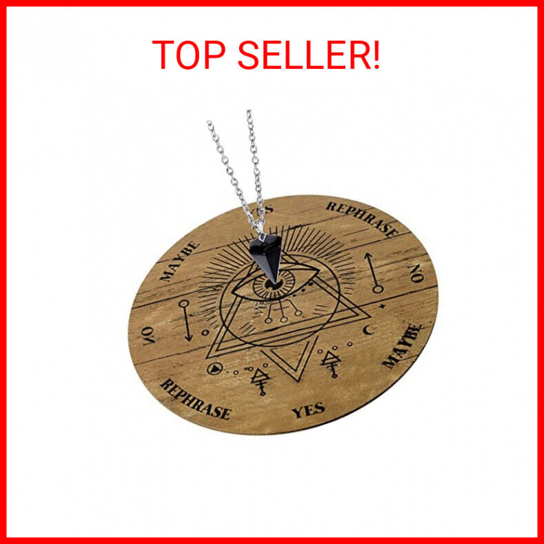 Wooden Pendulum Board Dowsing Divination Pendulum Witchcraft Altar Supplies