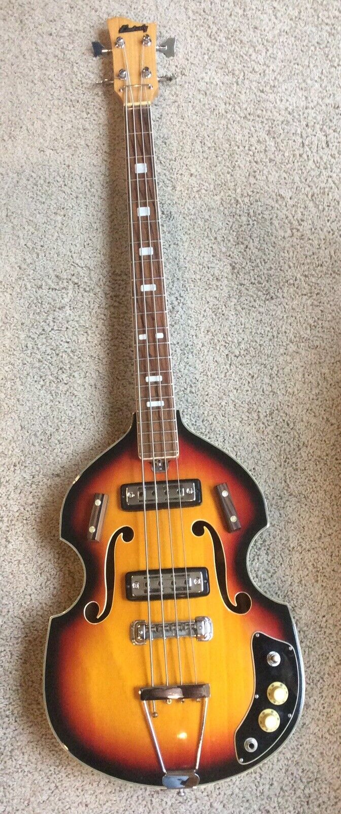 Kimberly Teisco Violin Beatle Bass w/ Case Made In Japan Vintage ‘70s