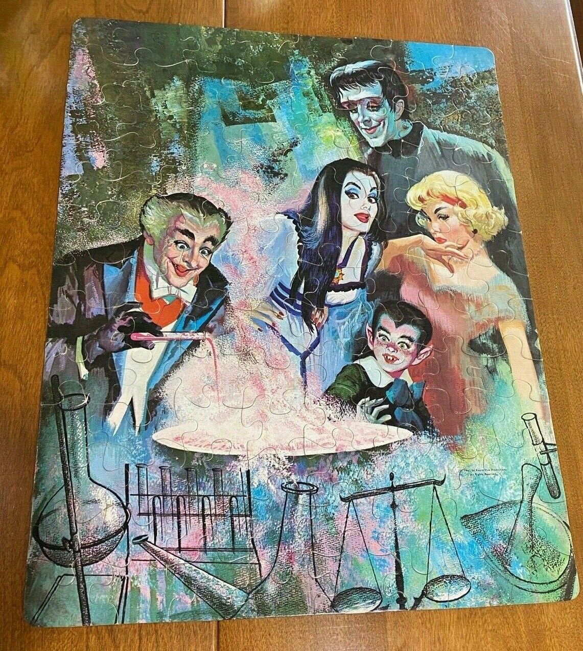 Vintage Whitman The Munsters Grandpa Cooking Jigsaw Puzzle 1965 COMPLETE
