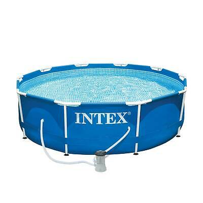 Intex 10' X 30" Metal Frame Set Swimming Pool W/ Filter Pump 28201eh (open Box)