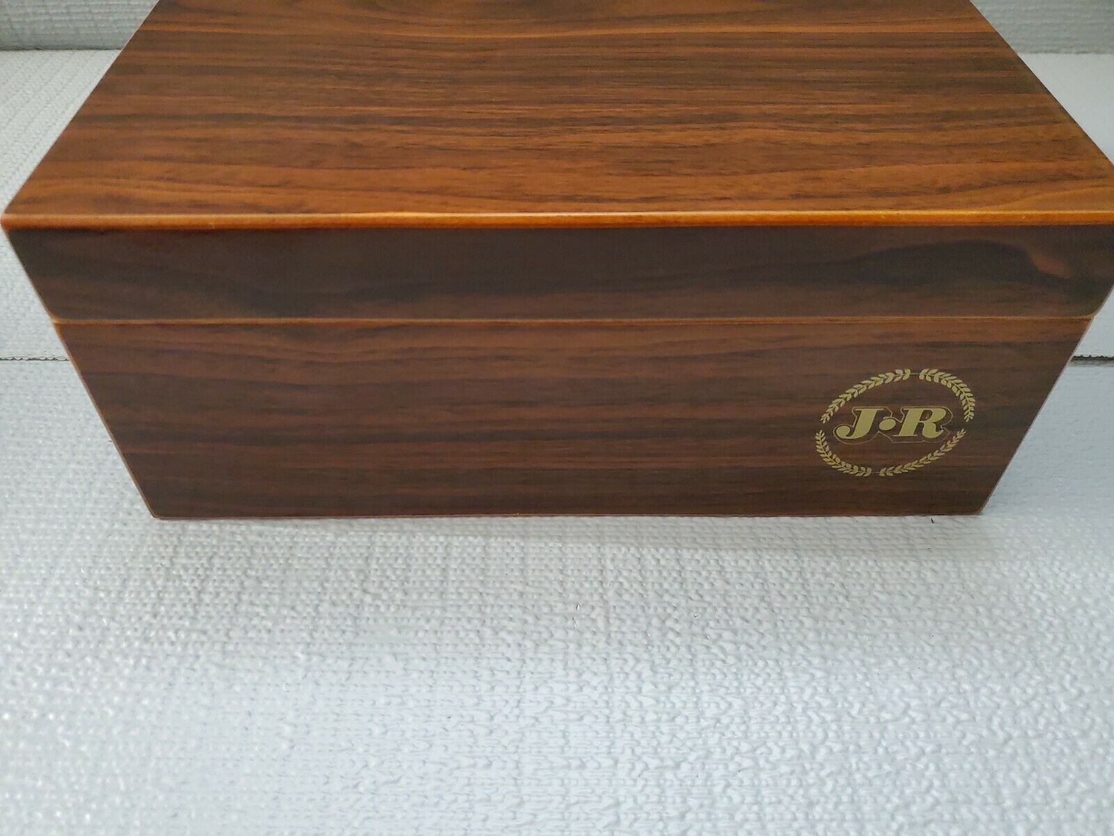 Cigar ? Wood Storage Case 10.25'' L ~ 8 5/8''W~ 4.25'' T
